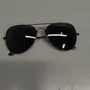 LIVHO Smoke Lens Pilot Sunglasses Retro UV400 Classic Metal Frame Shades