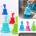 Hemoton Practical Kitchen Sink Plunger Mini Drain Auger with Comfortable Handle for Home and Office Plumbing Pipe Cleaner