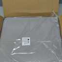 GUEGLSA Indoor Outdoor Bar Stool Cushions 12x12 Inch, Non Slip Square Seat Pad with Straps, Waterproof Fade Resistant Small Metal Chair Cushion Set of 2,Cushion Only, (Grey)