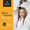 Boar Bristle Round Brush for Blow Out Set by Belula. Round Hair Brush For Blow Drying. Medium 2.4 Wooden Barrel. Hairbrush Ideal to Add Volume and Body. Free 3 x Hair Clips & Travel Bag