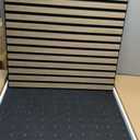 AKUMAX Extra-Thick 0.7" Wood Slat Acoustic Wall Panels, 4 Pack 23.6" x 23.6", NRC 0.80 Sound Absorbing, Fire-Retardant, FSC-Certified, for Home Office, Studio & Living Room, Walnut