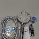 FASDUNT Shower Head with Handheld, High Pressure Handheld Shower Head with 80" Extra Long Stainless Steel Hose & Adjustable Bracket, Showerhead with ON/OFF Switch for Pets Bath (Premium Chrome)