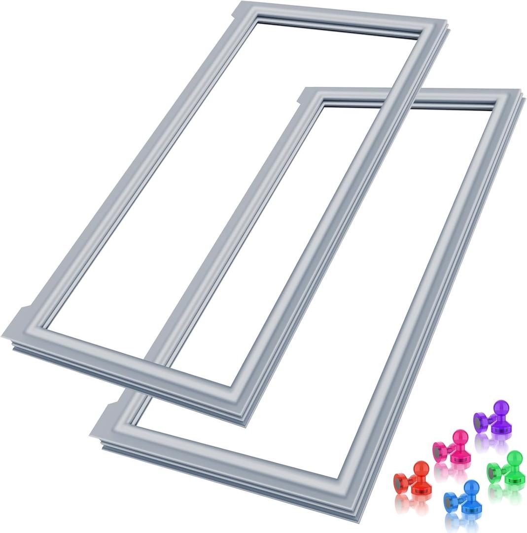 [2 PACK] UPGRADED W10830274 Refrigerator Door Gasket Compatible with Whirlpool Door Gasket Replacement W10443273 KitchenAid Maytag Whirlpool Refrigerator Door Gasket Seal Fridge Seal Replacement