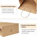 BagDream 25Pcs Brown Gift Bags 8x4.25x10.5 Kraft Paper for Gifts, Shopping Retail Merchandise Grocery Sacks, Brown Paper Bags with Handles Bulk Medium