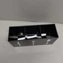 JEPELUS Black Utensil Holder for Kitchen Counter Cabinet, 3 Compartments Flatware Caddy for Knife Spoon Fork, Plastic Silverware Organizer Pen Holder for Desk