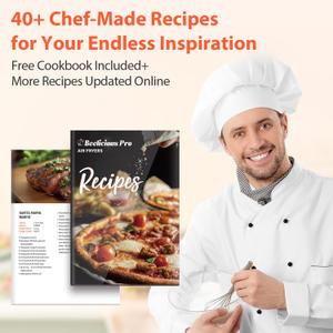 Beelicious 5.8QT Large Air Fryer, 12-in-1 Digital Air fryer with View Window, 40+ Recipes, Flavor-Lock Tech, Shake Reminder, Compact, Quiet, Dishwasher Safe, Nonstick. Black