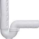 Truebro 82190 Lav Guard 2 100 Series Undersink Molded Vinyl Tubular P-Trap Piping Cover (100 E-Z), China White