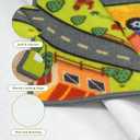 STARUIA Kids Car Rug for Playroom, 60" x 32" Washable Boys Baby Car Carpet for Kids Have Fun Safely, Educational Farm Road Play Rug Race Track Car Rugs Play Mat for Kid Room Bedroom Nursery