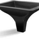 Downspout Gutter Funnel for Under Deck Drainage System - 4 Pack Black