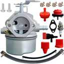 Ruixing OEM 640052 Carburetor for Tecumseh HMSK80 HMSK90 HMSK100 LH318SA LH358SA Snow Blower Thrower 8HP 9HP 10HP Engine replaces 640054 640349 640058 640058A Ariens st824 ST1032 ST624 Snowblower