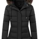 TYBBNY Women's Winter Coat Waterproof Long Puffer Jacket with Detachable Hood-Thermal Insulated Parka, Fleece Lined for Extreme Cold, Daily Commute & Outdoor