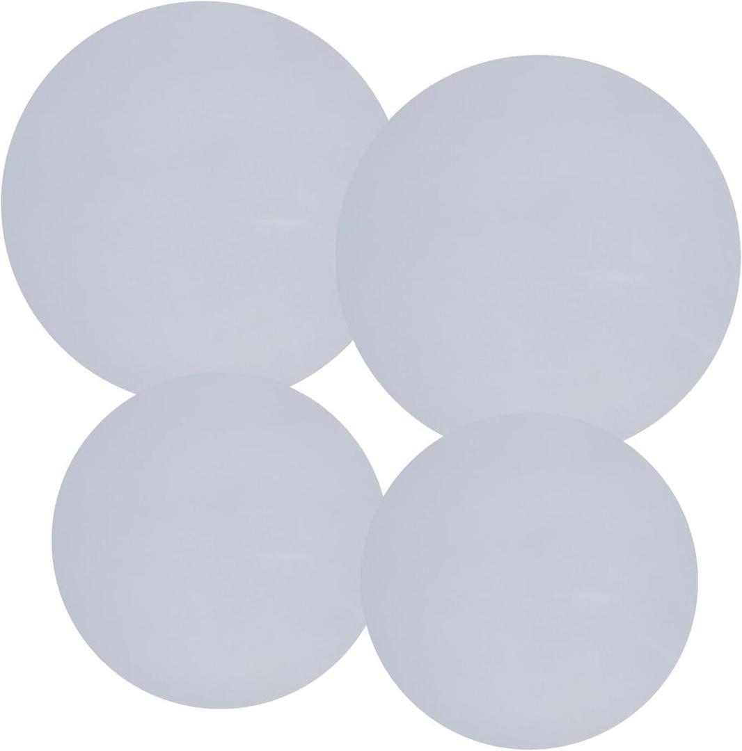 Ritadeshop Burner Covers for Electric Stove (White, Round 8/10'')
