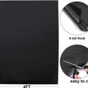 Feitore 4 Mil Black Plastic Sheeting 4 FT x 100 FT Plastic Weed Barrier Landscape Fabric Heavy Duty Roll for Garden Multi Use Polyethylene Sheeting