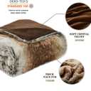 Krifey Plush Faux Fur Throw Blanket,Luxury Thick Fluffy Blankets for Couch, Bed, Sofa,Warm Fuzzy Cozy Decorative Blankets as Birthday Gift(60"x80",Brown)