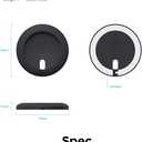 elago Charging Pad, Wireless, Magnetic, Black - Compatible with MagSafe Charger, iPhone 12, 13, 14, 15 Models, AirPods Pro [0.09 lbs]