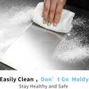 LandHope Large Cutting Board 304 Stainless Steel Cutting Board Metal Baking Mat Non Stick Thick Board Cutting Fruit Vegetable Meat Kneading Rolling Bread Pizza Biscuits Dough Sturdy Kitchen