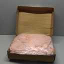 72 Inch Pink Christmas Tree Skirt, Large Faux Fur Fluffy Plush Tree Skirt for 7.5-13 ft Christmas Tree, Xmas Holiday Party Decoration with Elegant Bow