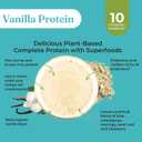 Four Sigmatic Organic Vegan Protein Powder | 18g Plant-Based Protein per Serving | Gluten Free, Dairy Free, Soy Free, Non-GMO with No Filler Ingredients | 21.16oz, 15 Servings | Vanilla (EXP 07/01/26)