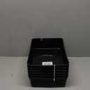 A4 Size Plastic Paper Storage Trays,Desktop File Organizer Baskets,6-Packs (Black)