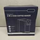 KIDISLE Hot & Iced Coffee Maker with Bold Setting, Single Serve Coffee Maker for K Cup and Grounds, 6-14 Oz Brew Sizes, 50 Oz Removable Water Tank, One Cup Coffee Machine with Reusable Filter, Black