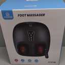 COMFIER Shiatsu Foot Massager with Heat, Kneading Rolling,Vibration, Compression,Remote Control,Foot Massage for Neuropathy,Plantar Fasciitis,Size 13 (Matte Black)