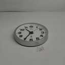 WallarGe Atomic Wall Clock with Night Light - Silent Lighted up Wall Clock Glow in The Dark, Battery Operated, AUTO DST, 12 Inch