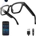 AI Smart Glasses,HD 1080P Camera Glasses with Video Recording & Photo Taking,140+ Language Real-Time Translation Glasses Perfect for Travel, Business(Transparent Anti-Blue)