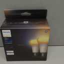 Philips Hue Smart 60W A19 LED Bulb - White Ambiance Warm-to-Cool White Light - 2 Pack - 800LM - E26 - Indoor - Control with Hue App - Works with Alexa, Google Assistant and Apple Homekit