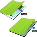 Tablet Cover for Apple iPad 9.7 5th 6th (2017 2018 Release),Folio Stand Lightweight Sleep/Wake Up Leather Case for Apple iPad 9.7" A1822 A1823 A1893 A1954 (SLO-Green)
