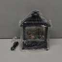 Eldnacele Musical Snow Globe Lantern with Timer, Lighted USB/Battery Operated Swirling Singing Water Glittering Lantern, Snow Globes for Adults and Kids Christmas Decoration - Santa