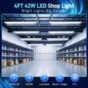 hykolity 4FT LED Shop Light Linkable,4400LM,5000K Daylight, 4FT-42W