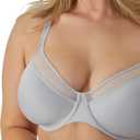 Bali Womens Seamless Underwire Bra, One Smooth U Smoothing Underwire Bras for Women, Convertible Straps, Ultra Light (36C, Crystal Grey)