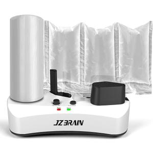 YE300 Air Cushion Machine 110V Air Pillows Maker Air Pillow Machine Portable Inflatable Packaging Air Bag Making Machine + 100m Free Test Film Roll,White,ACM-220