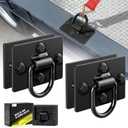 AUTOBOTS 1/2" D Rings for Trailers Heavy Duty Trailer Tie Down Anchor, Max 12,000 Lbs,Includes Mounting Hardware, Forged Steel Bolt-on D Ring 2 Pack Black