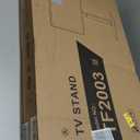 TAVR Universal Floor TV Stand Base for 32-75 Inch TVs up to 110 Lbs with Swivel Height Adjustable Mount, Black Tempered Glass Base for Media Storage and Space Saving