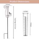 Rain Gauge Outdoor, 7 Inch Rain Gauges for Measuring Precipitation, Garden Yard Decor