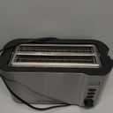 Elite Gourmet ECT4400B# Long Slot 4 Slice Toaster, Countdown Timer, 6 Toast Setting, Defrost, Cancel Function, Built-in Warming Rack, Extra Wide Slots for Bagel Waffle, Stainless Steel