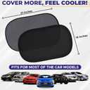 EcoNour Car Side Window Shades for Baby |2 Pack Side Window Sunshade for Kids | 18S Premium Static Cling |Automotive Sun Protection Baby from UV and Sun Glare |Car Accessories Large (21"x14")