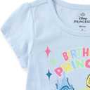 Disney Princess Snow White Moana Minnie Mouse Frozen Birthday Girls Short Sleeve T-Shirt for Toddler to Big Kids, Size 5