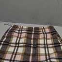 IDEALSANXUN Womens High Waist Plaid Skirt Bodycon Pencil Wool Mini Skirts (Pink) M