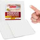 2 x XFasten Adhesive Cabinet Door Bumper, 1/2" Diameter Clear Bumper Pads, 128 Pieces Drawer Stops, Cabinet Bumpers Clear Soft Close, Furniture Bumpers to Protect Walls