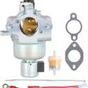 12-853-178-S Carburetor Replacement for John Deere AM132199 LT160 GT225 LX255 LX266 Replacement for Kohler CV15S 15HP Engines Model CV460S