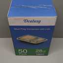 50 Pack (100-Piece) 28 oz Meal Prep Containers Reusable with Lids 2-Compartment, Sturdy Leakproof Food Safe, Microwave Freezer Dishwasher Safe, To Go Take Out Plastic Food Storage, Black