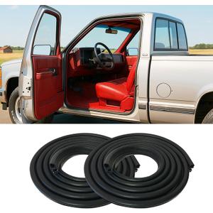 Door Seal Weatherstrip Rubber Trim Truck Car Weather Stripping for 1988-2000 Chevy GMC C1500 C2500 C3500 K1500 K2500 K3500, Blazer Suburban Tahoe Yukon, Front Left & Right