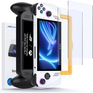 JSAUX Anti-Glare Screen Protector for ROG Xbox Ally/ROG Xbox Ally X (2025) / ROG Ally 2-Pack, Matte 9H Hardness Tempered Glass with Guide Frame, 7" Anti-Scratch Screen Protector for ASUS ROG Ally X