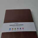 College Ruled Notebook, Large B5 Hardcover Leather Journal, 314 Numbered Pages Writing Journal, 100gsm No Bleed Paper, Lined Journal Notebook for Women Men School Office, 7.6'' X 10'', Brown