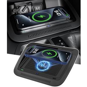 HOMPLEX Wireless Charger for Toyota RAV4 (LE/XLE/TRD/Hybrid/XSE/SE/XSE) 2019-2025, Automotive Center Console Organizer Wireless Charging Pad for Toyota RAV4 Accessories 2020 2021 2022 2023 2024