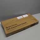 LED Aquarium Hood, Fish Tank Cover with Adjustable Brightness White Tube Light, Replaceable Full-Length Bulb, Fits 24-Inch Framed Aquariums, Black