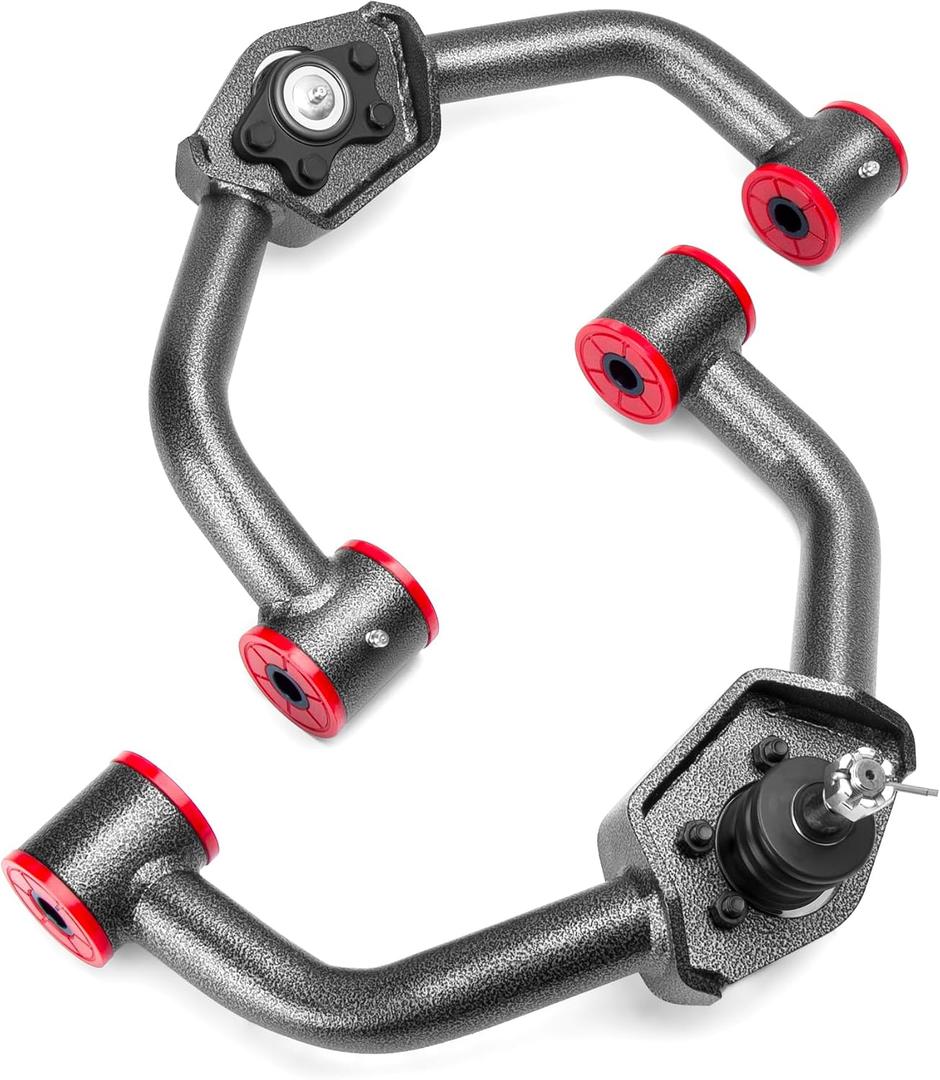 KSP 2-4in Upper Control Arm with Flexible Ball Joints for Silverado Sierra 2500HD 3500HD 20-26, Heavy Duty Steel Front Control Arm fit Chevy GMC,Adjustable Enlarged UCA Replace for OE Fixed Parts