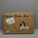 Stone Bath Mat, Diatomaceous Earth Shower Mat, Non-Slip Super Absorbent Quick Drying Bathroom Floor Mat, 2Pack,Grey, Pattern 1